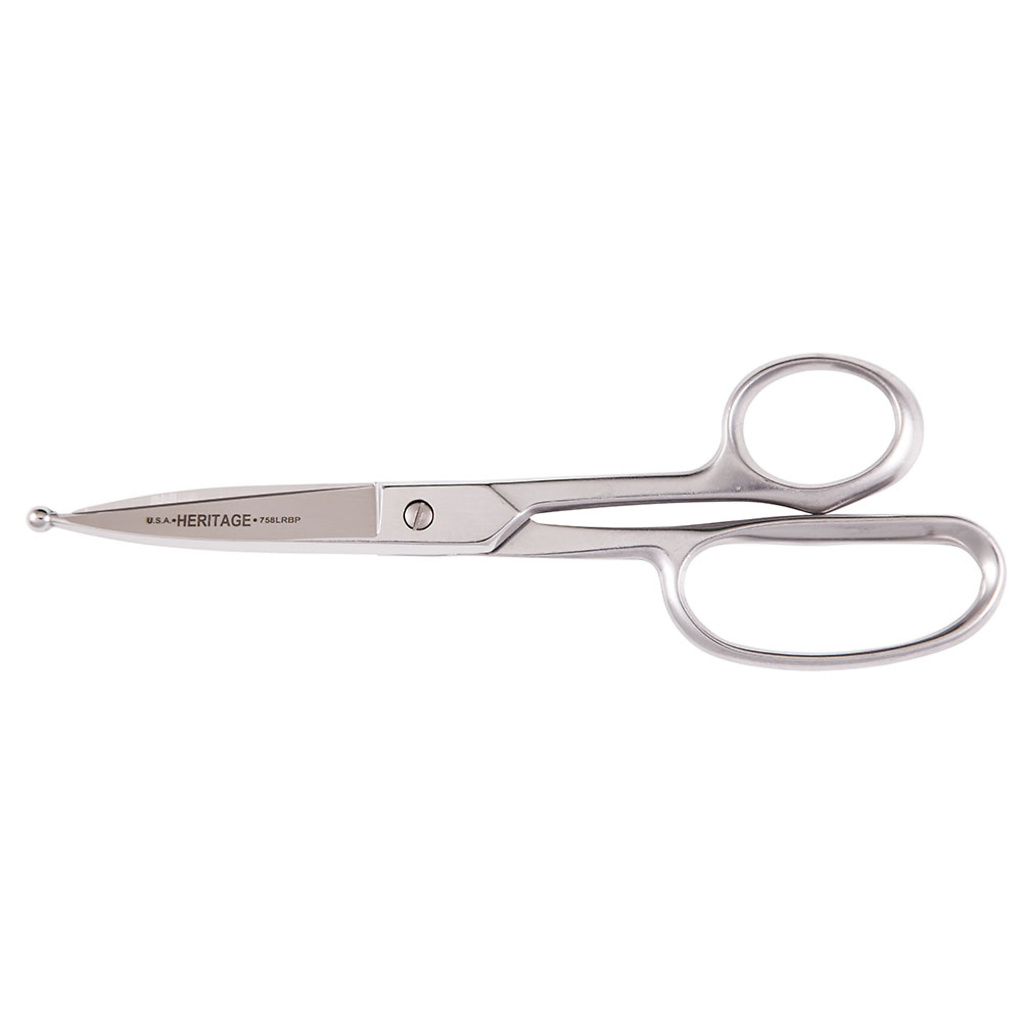 Klein Tools, Straight Trimmer, Large Ring, Ball Point, 9in., Blade Size 3 in, Tool Length 9.25 in, Model# G758LRBP